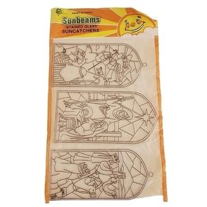 Sunbeams Paint-N-Hang Stained Glass Suncatcher NIP 1983 Vintage
